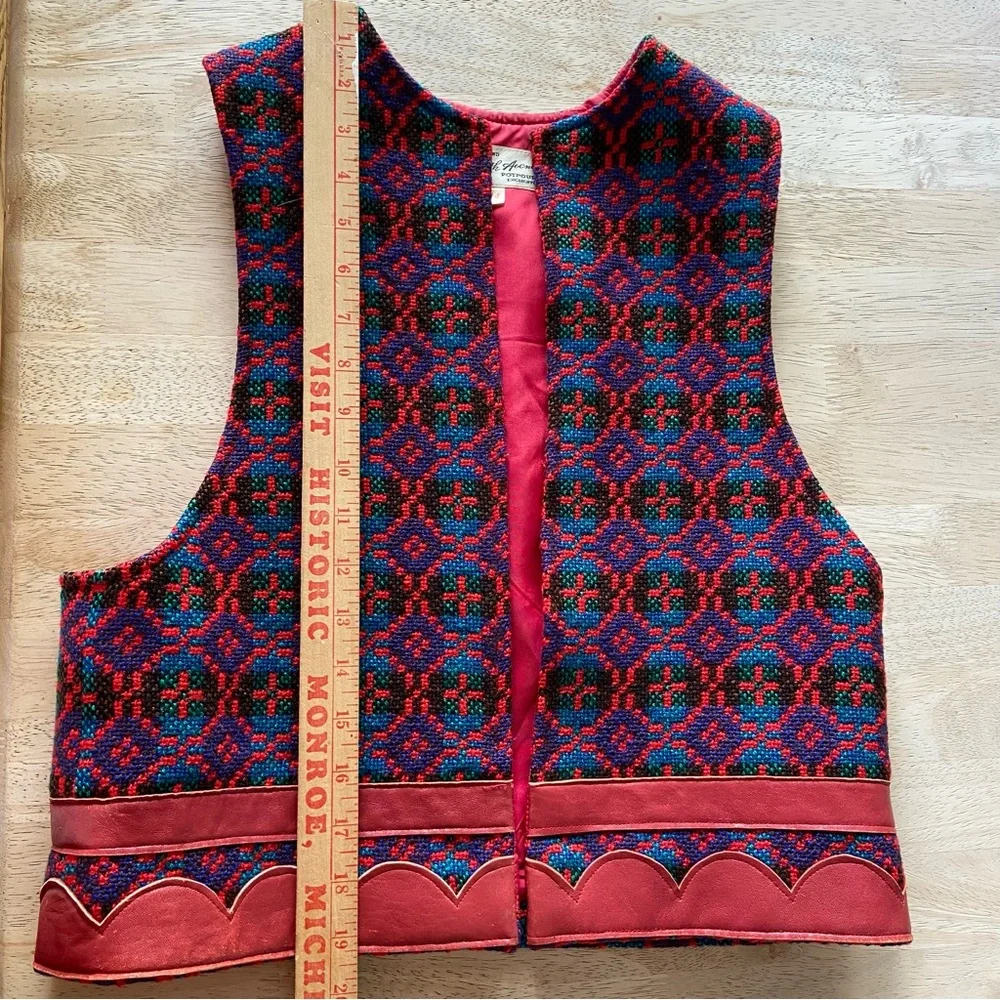 Saks Fifth Avenue Multicolor Patterned Vest - Picture 8 of 11